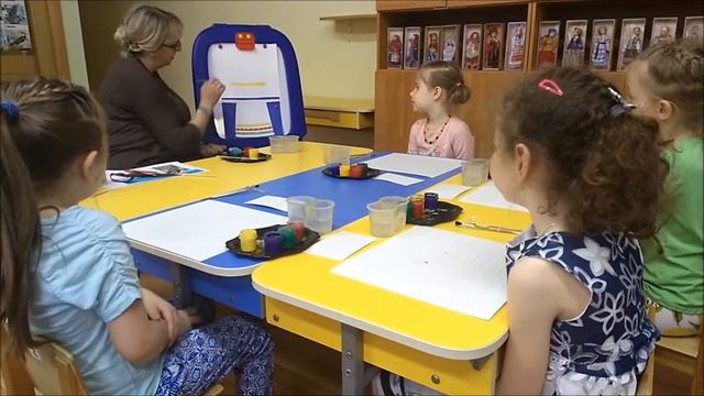 Занятие по рисованию в подготовительной группе "Передник" смотреть онлайн