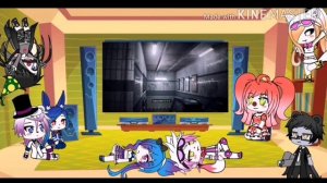 (gacha life) Funtimes react to Fnaf tapes springtrap scaped. Fnaf vr