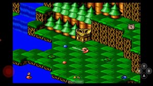 я играю в игру snake Rattle 'n' Roll на приставке сега теперь на планшете ??️