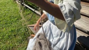 Подготовка рыболовной сети