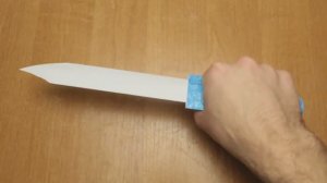 Как сделать нож из бумаги своими руками
