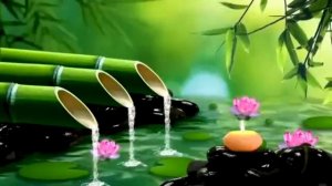 Bamboo Flute Music - Relaxing with Bamboo Flute Music - Stress reliever Bamboo Water Fountain