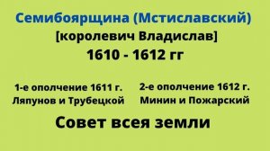Все правители Смутного времени // Б. Годунов - Лжедмитрий I - В. Шуйский - Семибоярщина - М. Романо