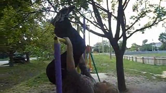 Первые мои тренировки Street Workout