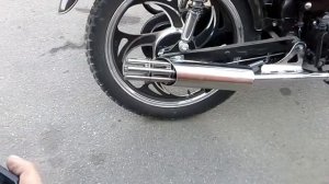 Глушитель тюнинг вращающийся пулемет мопед  Корветта!