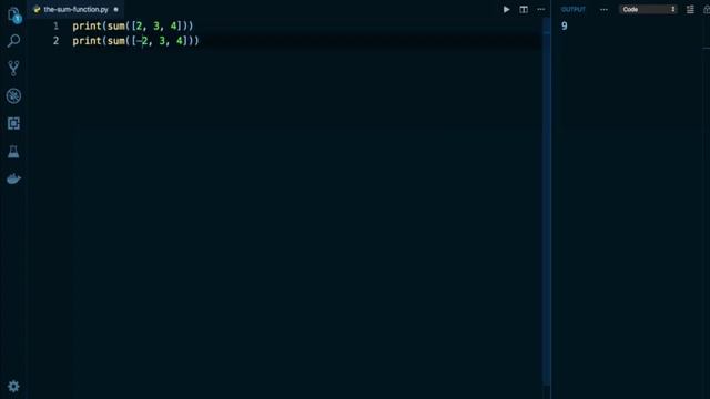 Python Programming Tutorial # 102 | The sum Function in Python | The sum in-build Function In Pytho