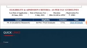 PhD Admission 2021 || Nirwan University || Last Date - 30/06/2021