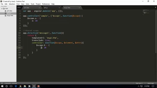 AngularJS Tutorial: Transclusion Scope and Custom data смотреть онлайн