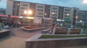 Привокзальная площадь Казани. Фонтан. Центральный вокзал.