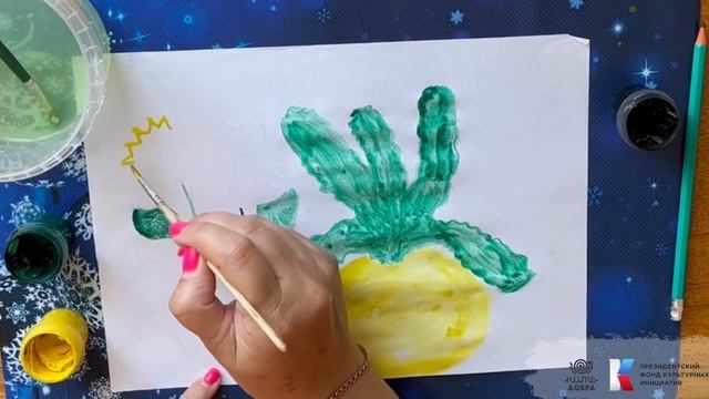 Мастер класс: ИЗО «Репка»
