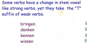 German Grammar: Present Perfect Tense - Irregular (Strong) Verbs with Vowel Change