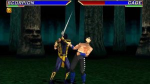 Mortal Kombat 4 - Scorpion Playthrough - Playstation
