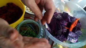 Маринуем краснокочанную капусту по грузински...