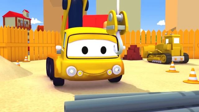 Tom The Tow Truck and the Racing Cars in Car City | Trucks cartoons for kids смотреть онлайн