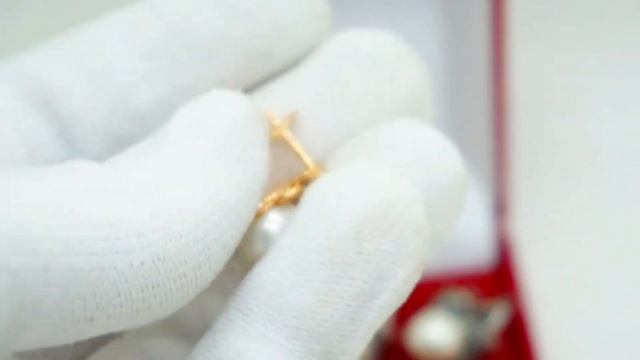 Изящные Серьги "Ягодка" золото .45 мк, серебро 12 мк, Россия Жемчуг натуральный, Майорка 1644