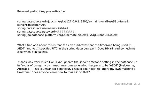 MySQL : How to set correct MySQL JDBC timezone in Spring Boot configuration смотреть онлайн