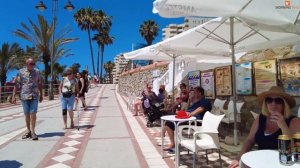Benalmadena Malaga Spain Beach Promenade Walking May 2023 [4K]