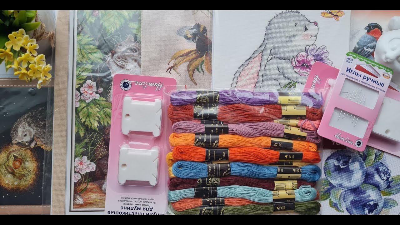 2. РУКОДЕЛЬНЫЕ покупки. Наборы для ВЫШИВКИ Овен, Чудесная игла, Letistitch, Panna.