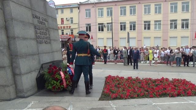 г.Орёл - 05.08.2023г.- День города - Сквер Танкистов - Возложение цветов (Самопал)