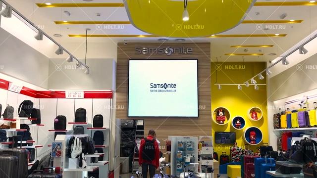 Интерьерный led-экран для магазина Samsonite | HD LED TECH