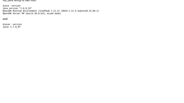 Ubuntu: Exception in thread main java.lang.NoClassDefFoundError: Finger