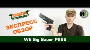 Обзор пистолета WE Sig Sauer P229