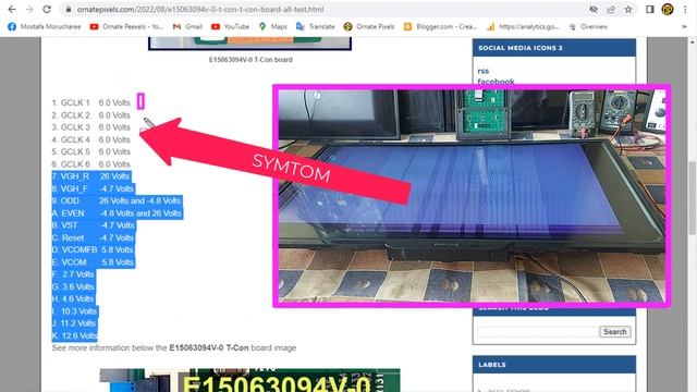 Vertical Lines or  Bars Problem | No Picture Philips 32" LED TV | LC320DXY(SJ)(A3) LCD Panel Repair