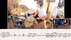 Blur Song 2 - Drum Cover With Sheet Music Tab #7