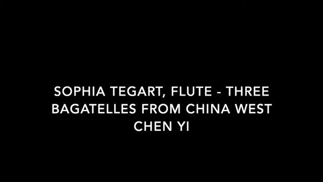 Three Bagatelles From China West by Chen Yi смотреть онлайн