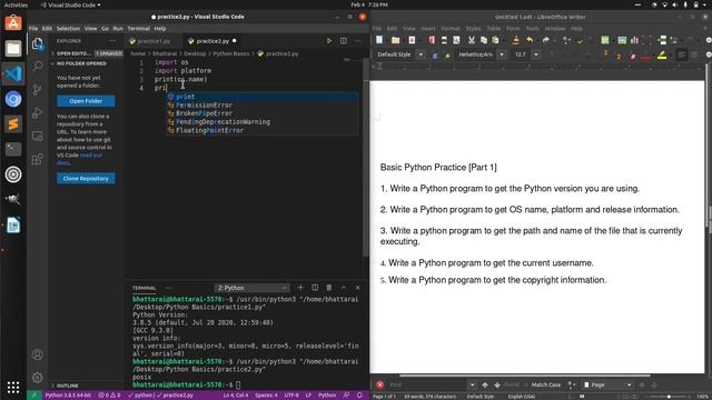 Python practice series for absolute beginners | part 1 | Bhattarai Narayan Sr. Software Developer