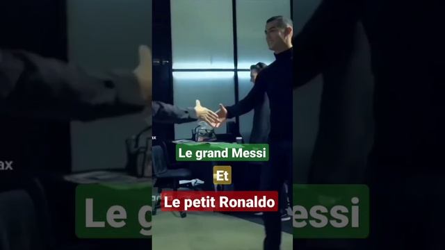 le grand Messi et le petit Ronaldo foot coupe du monde au Qatar #messi #ronaldo #coupedumonde2022