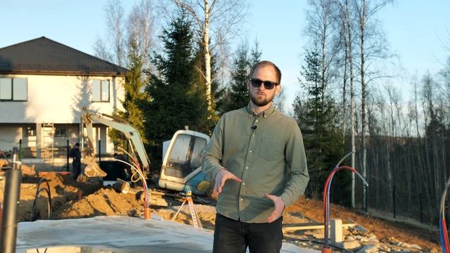 Монтаж коммуникаций на крутом склоне. Ввод воды в дом. Канализация Астра / TAKE DOM