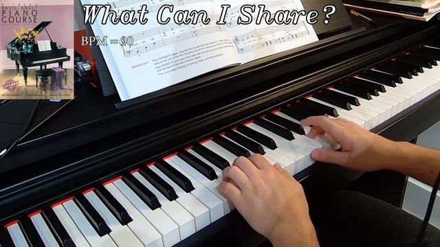 WHAT CAN I SHARE? || Alfred's Basic Adult Piano Course Level 1 смотреть онлайн