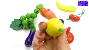 Учим ФРУКТЫ и ОВОЩИ. Деревянные игрушки для детей. Развивающее видео для детей