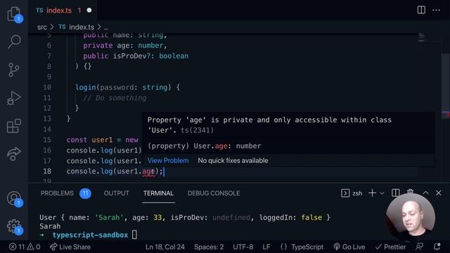 DevTips Daily: The TypeScript private access modifier