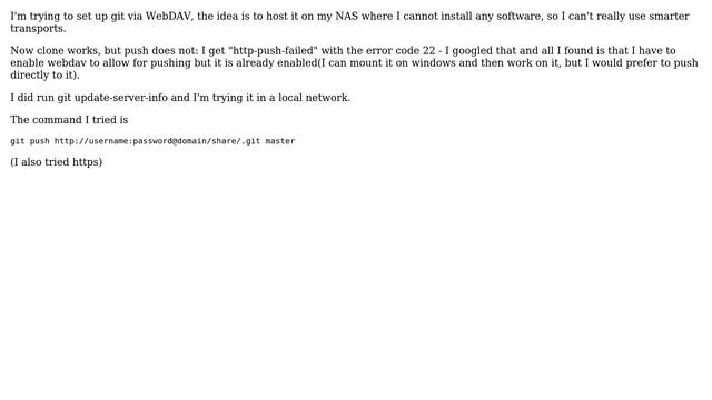 git over webdav http-push-failed error смотреть онлайн