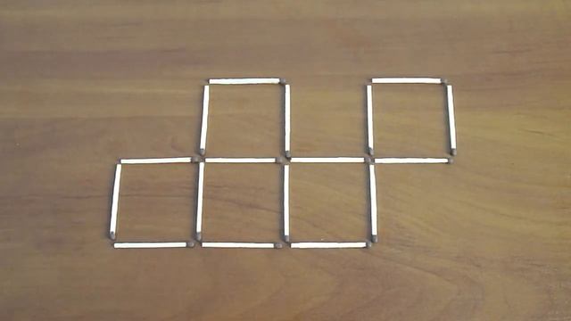 Головоломки со спичками 1/86 Удалите 2 спички, чтобы получить 4 равных квадрата