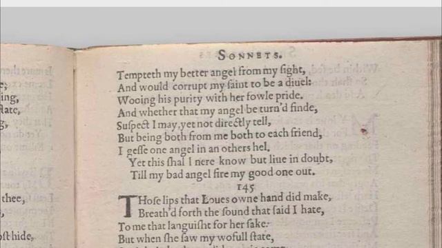 Shakespeare's Sonnet #144 "Two loves I have, of comfort and despair" смотреть онлайн