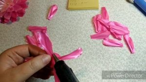 Пышная хризантема из лент . Канзаши. Kanzashi