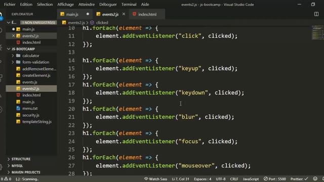 #javascript from scratch includes nodejs and reactjs (handling input events)