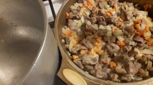 РАГУ С КУРИНЫМИ ЖЕЛУДОЧКАМИ!!! ОЧЕНЬ ВКУСНО!!!