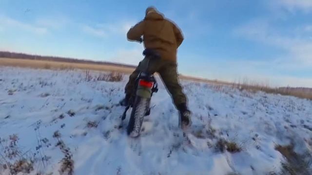 Электровелосипед Volteco Cyber - тест драйв фэтбайка зимой