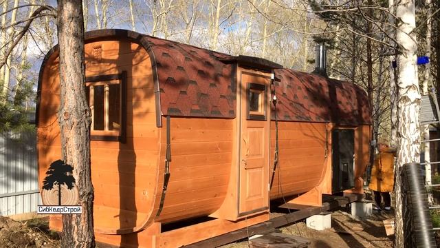 Окта Баня-Бочка с боковым входом в Новосибирске. смотреть онлайн