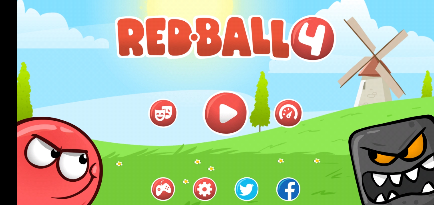 Обучалки-приключалки. Red Ball 4. Зелёные холмы. 1-15 уровни. Битва с Боссом.