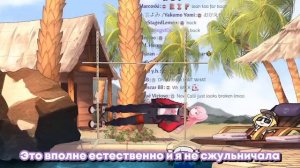 Калли показывает, как нужно проходить под палкой для лимбо [Hololive RU SUB]