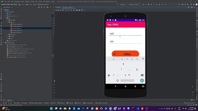 PRESENTACIÓN Y EJECUCIÓN, consumiendo API-rest realizada (Java Sprint boot) con Android estudió. смотреть онлайн