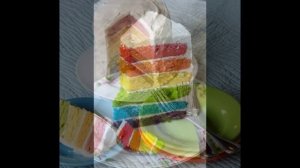 Торт Радуга с натуральными красителями, рецепт