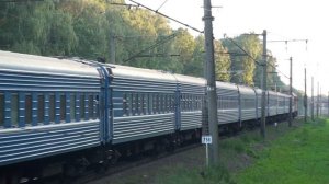 ТЭП70БС с вагонами Адлер-Минск. Белорусская железная дорога