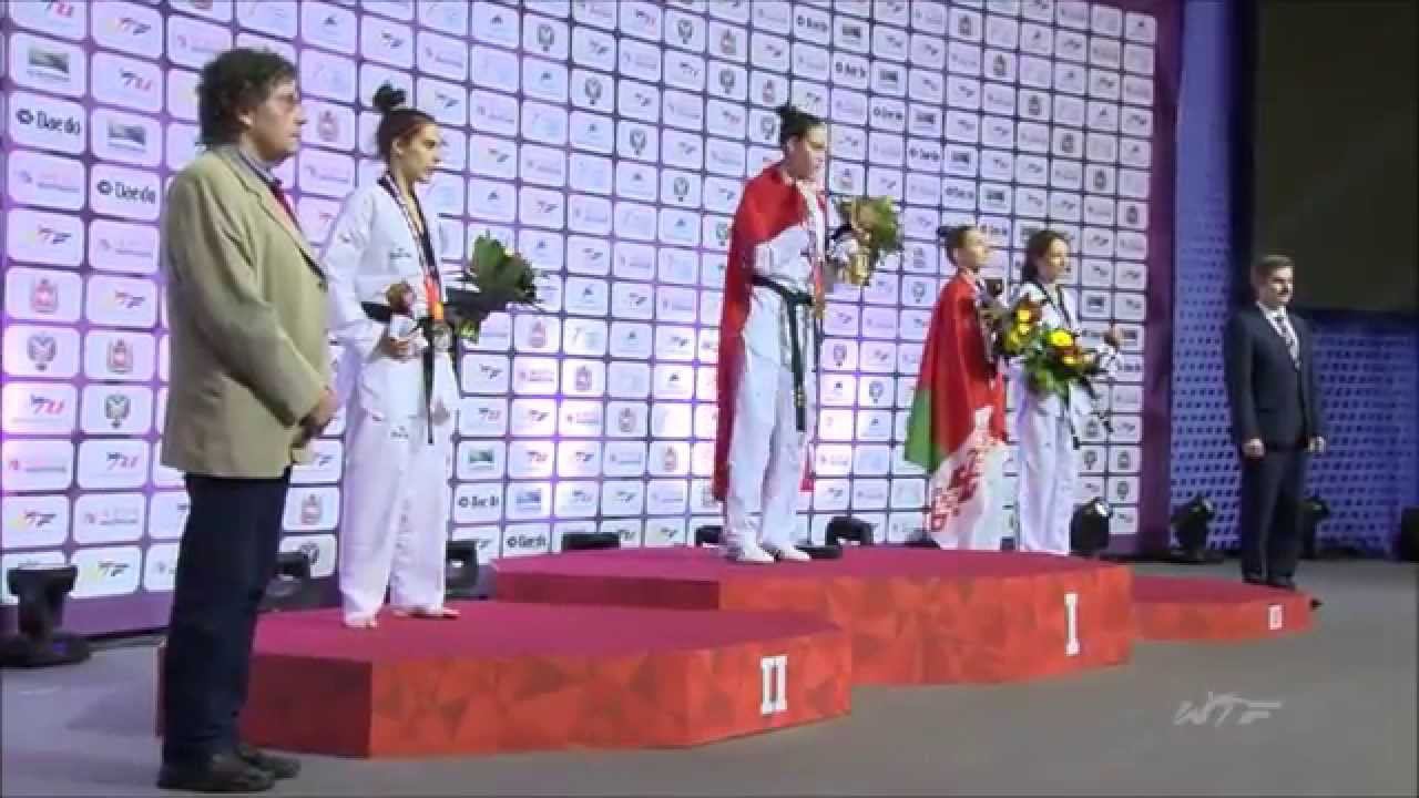 Taekwondo WTF. Чемпионат мира 2015. Церемония награждения. W-62.