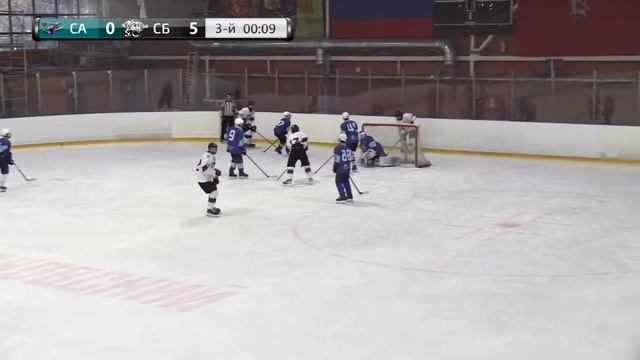 Гол "лакросс" Никиты Колюбина в матче чемпионата Москвы по хоккею